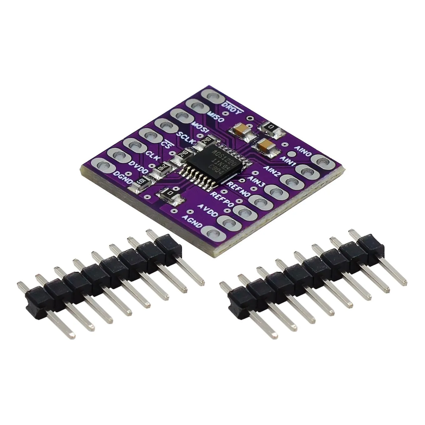 1220 ADS1220 ADC 24 Bit A/D Converter Board Module I2C Low Power 24 Bit Analog-to-Digital Sensor SPI 3V-5V