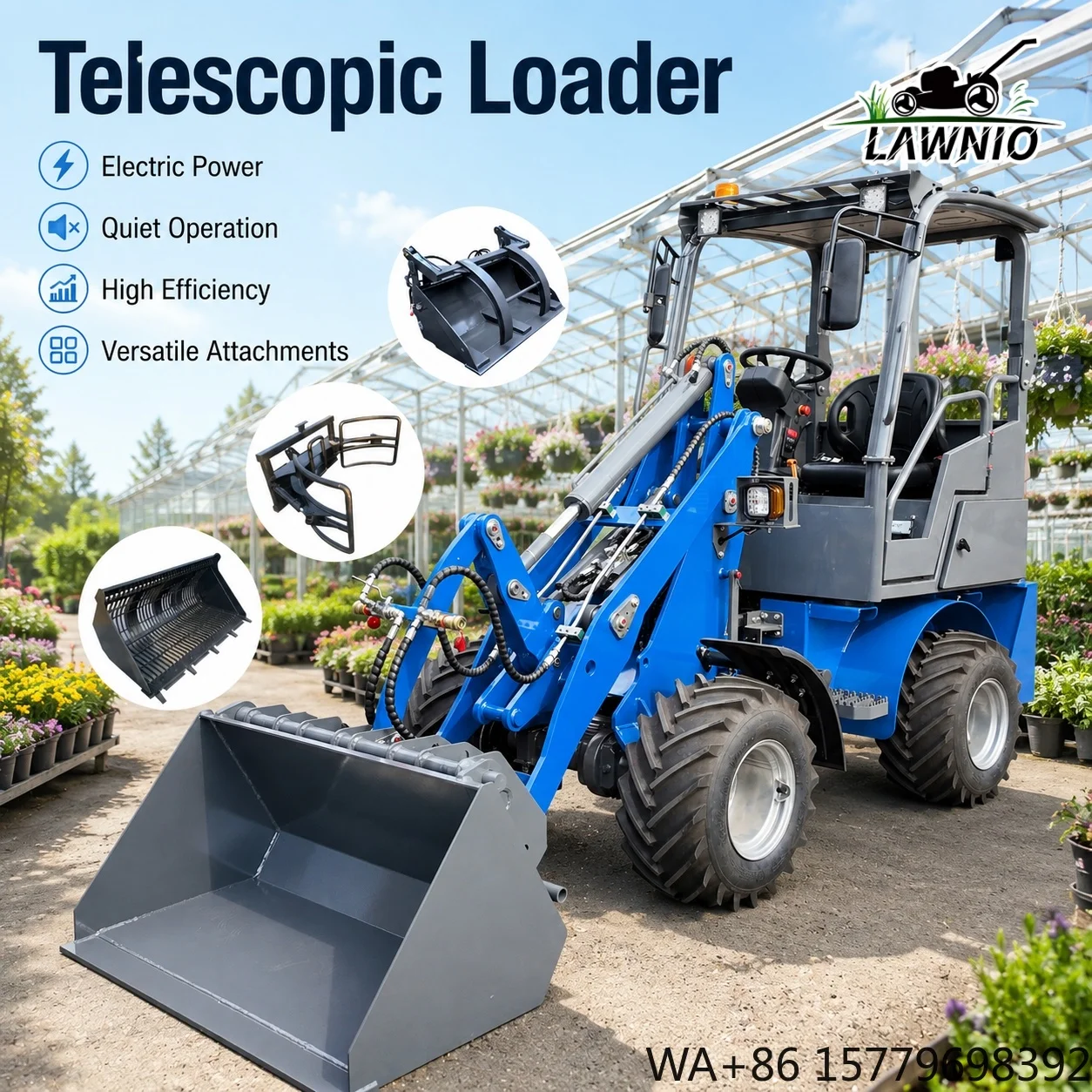 Free Shipping Telescopic Arm Loader  Telescopic  Height High Maneuverability Warehouse Handling Telescopic Loader