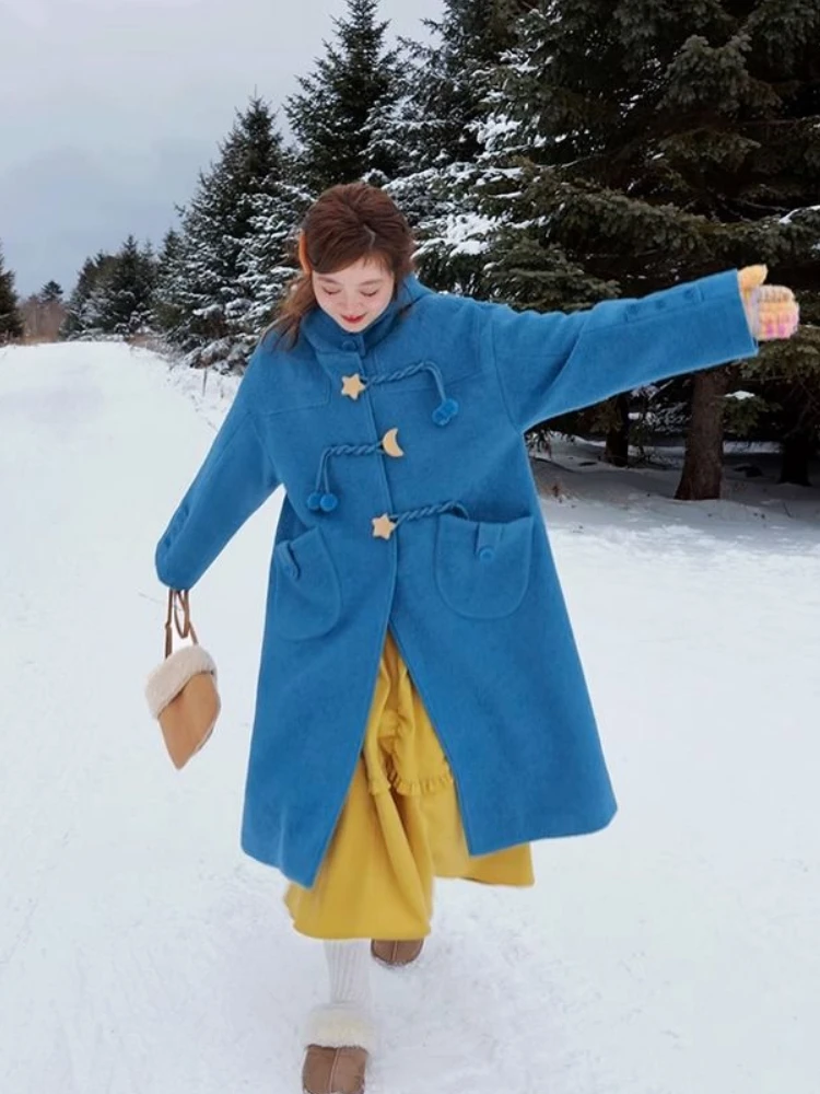 Mélanges à capuche pour femmes, bouton étudiant doux, conçu, mode populaire, style coréen, loisirs, tout match, attrayant, Ins, automne, hiver