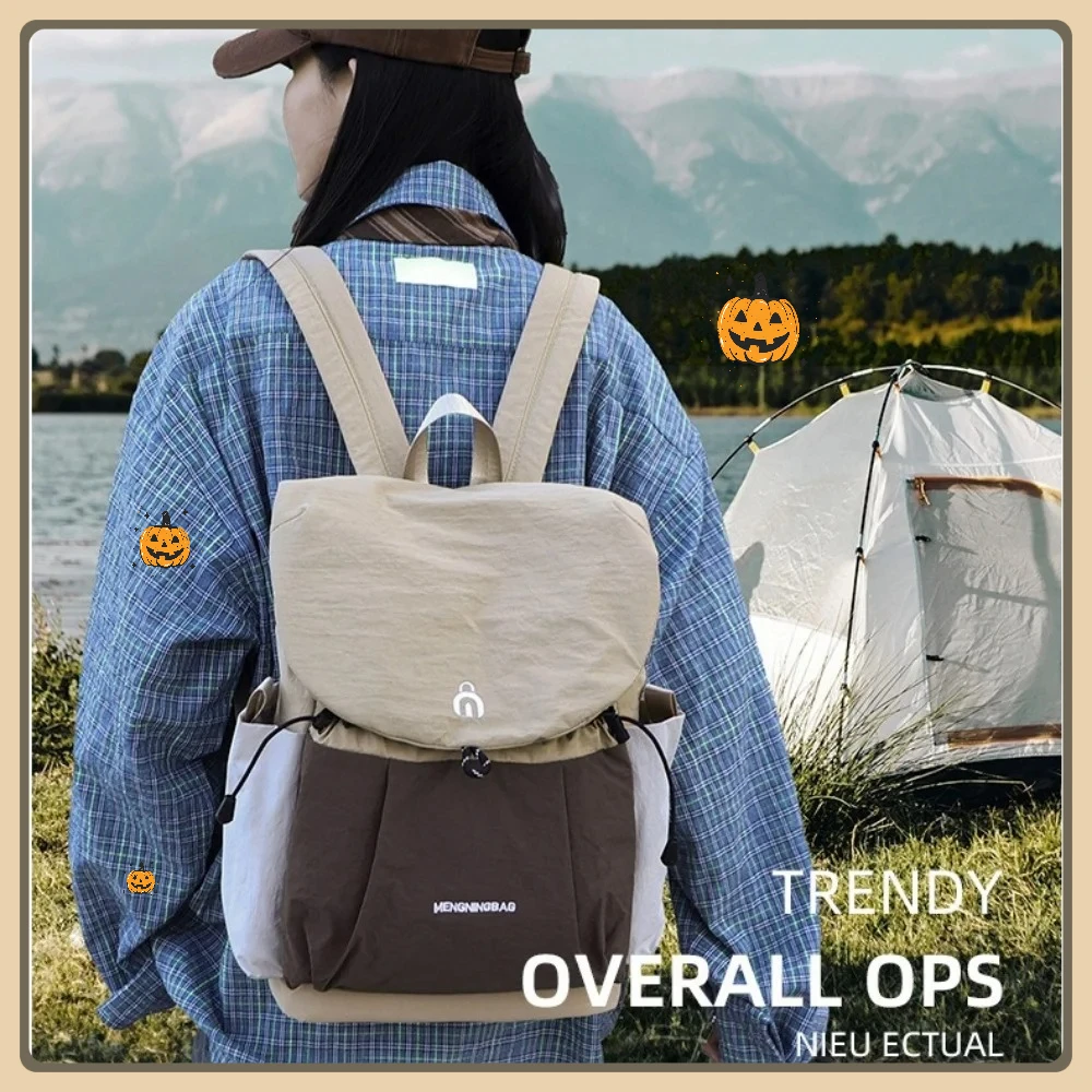 

New Arrival Casual Color Block Cycling Backpack Lightweight Outdoor Mountain Climbing Hiking Double Shoulder Bag for Women
