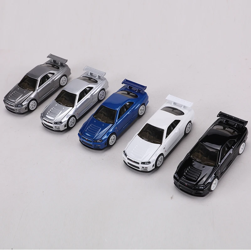 ZZC MODEL 1:64 GTR R34 Die-cast Alloy Car Model Toys Can Open The