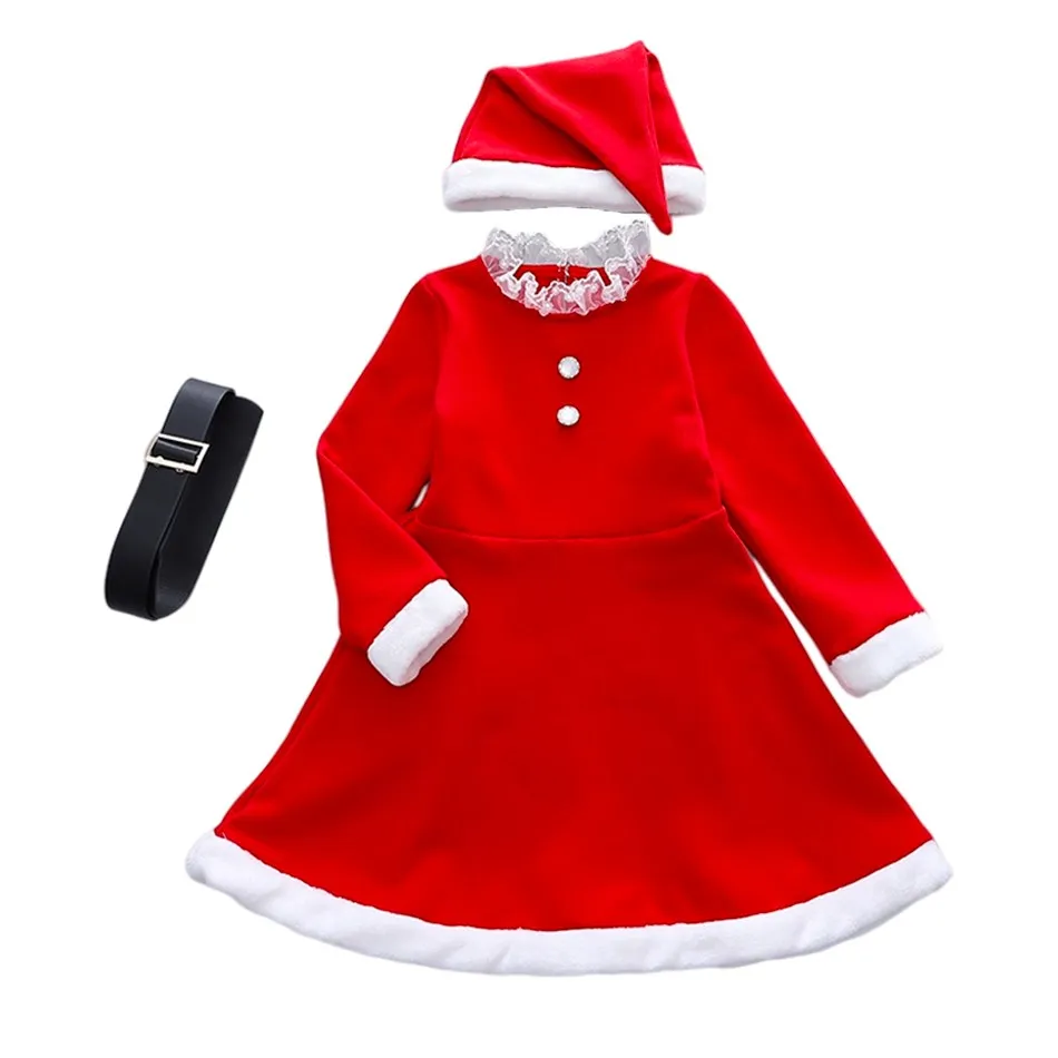 Costume de noël pour enfants de 3 à 8 ans, ensemble de vêtements pour petites filles, tenue de carnaval, nouvel an