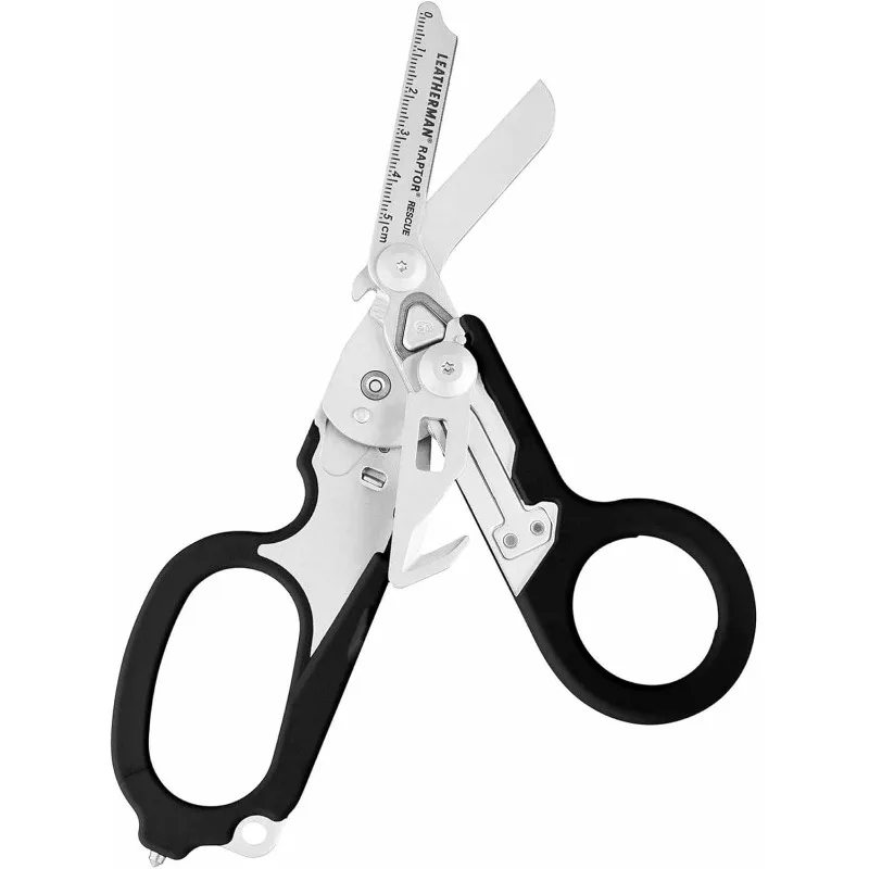 

Raptor Rescue, 6-in-1 Heavy-Duty Emergency/Trauma Shears, Made in The USA, Utility Holster Included