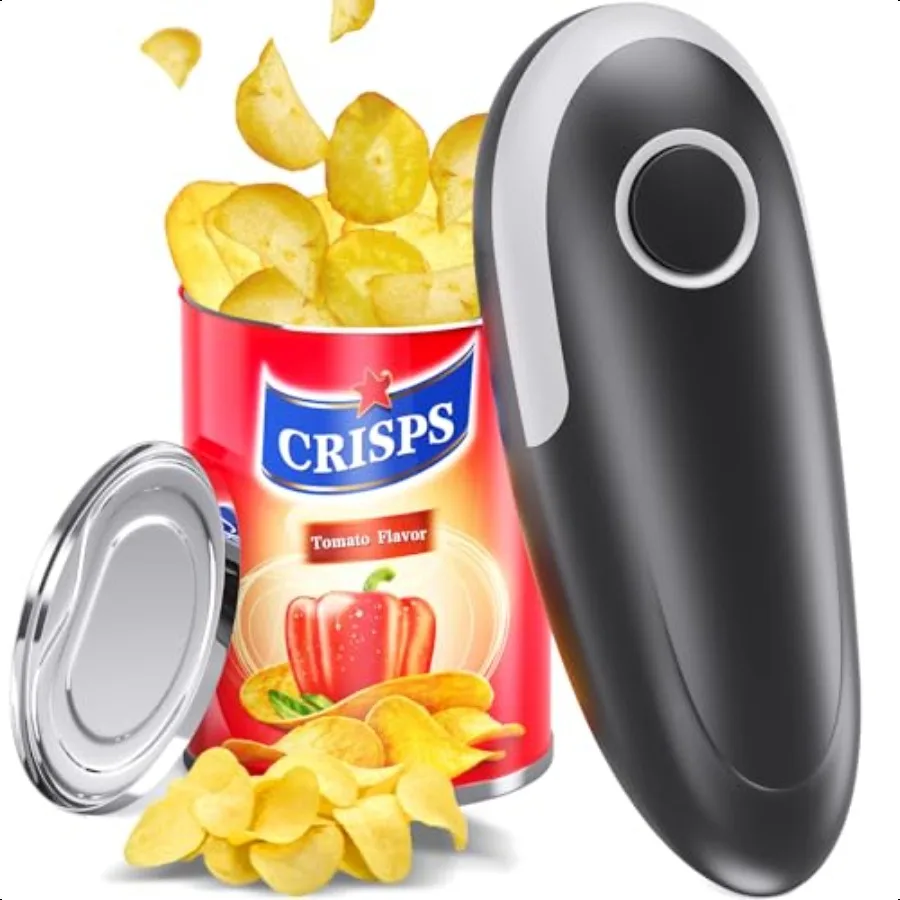 

Electric Can Opener Smooth Edge Automatic Handsfree Can Openers for Kitchen Safe for Hands No Jamming Easily Remove Lid by Magn