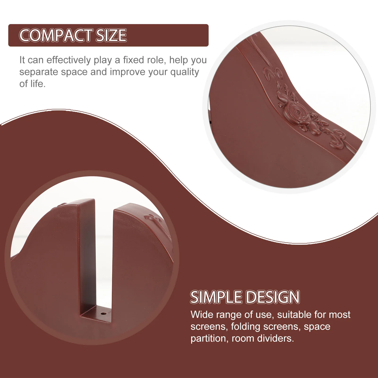 

Plastic Divider Base for Room Partition Privacy Screen Stand Household Bracket OfficeAccessory Efficient Practical