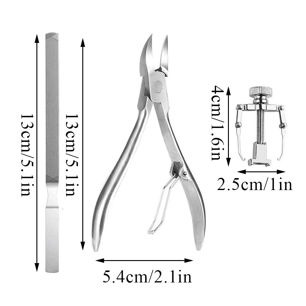 ชุดเครื่องมือทำเล็บปลายเท้าคุดแบบมืออาชีพ12ชิ้น/เซ็ตอุปกรณ์ตัดผิวหนังที่ตายแล้วหนังกำพร้าที่ตัดเล็บเครื่องมือดูแลเล็บเท้า