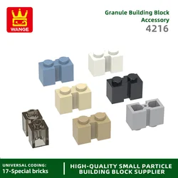 129Pcs/lot NO.4216 Modified1 x 2 with Groove Block Moc Color Accessories Compatible with Brick DIY Children's Toy Assembly Parts