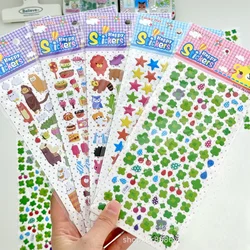1Pc Japanese Retro Cute Cartoon Animal Food Bubble 3D Stickers Kawaii Girls Scrapbooking Journal DIY Decoration Kids Toy Sticker
