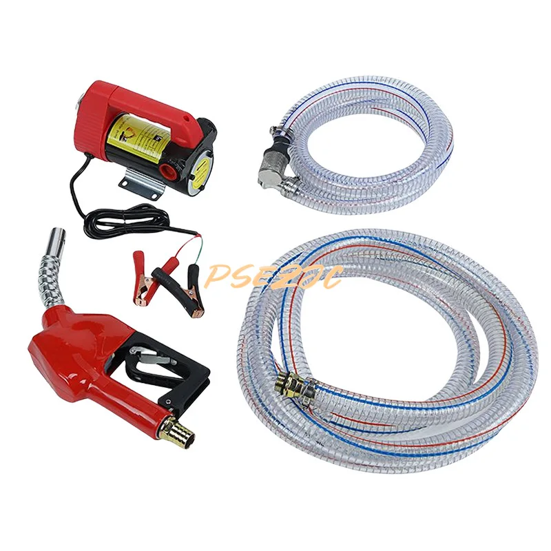 

12v/24v Steel Wire Tube Diesel Electric Oil Well Pump Self Suction Oil Gun Set