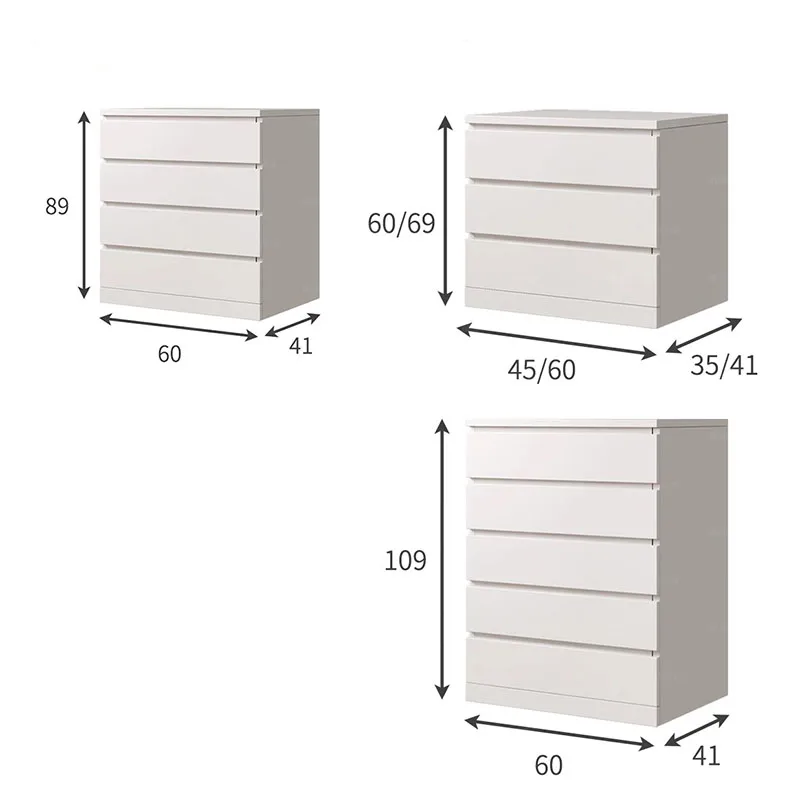 Organizer Storage Cabinet Modern Simplicity Chest Drawers For Bedroom White Cute Aesthetic Szafka Vintage Home Furniture