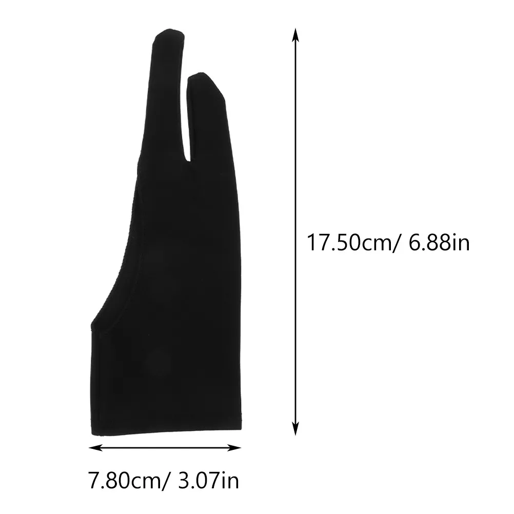 3Pcs Affordable Sketch Gloves Two-Finger Elastic Drawing Glove for Artists Designers Engineers Tablet Pen Display Paper