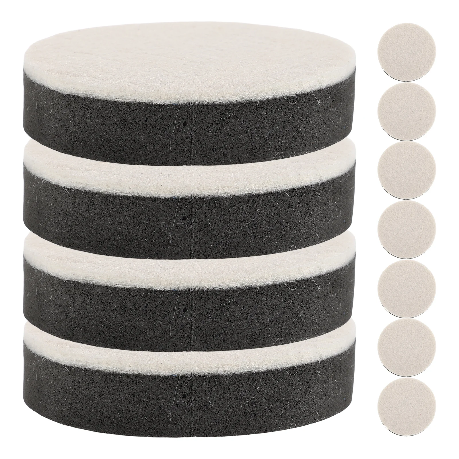 

10Pcs Round Felt Table Pads Durable Furniture Feet Protectors Chair Leg Pads Bed Frame Anti-Slip Floor Scratch Guards