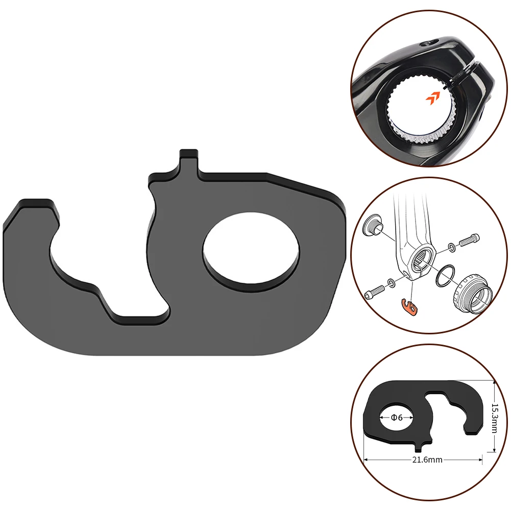 OUTDOOR Gasket Loosening Gasket 1PC Aluminum Alloy Black Crank Anti Loosening Gasket Metal For Shimano Mountain Bike