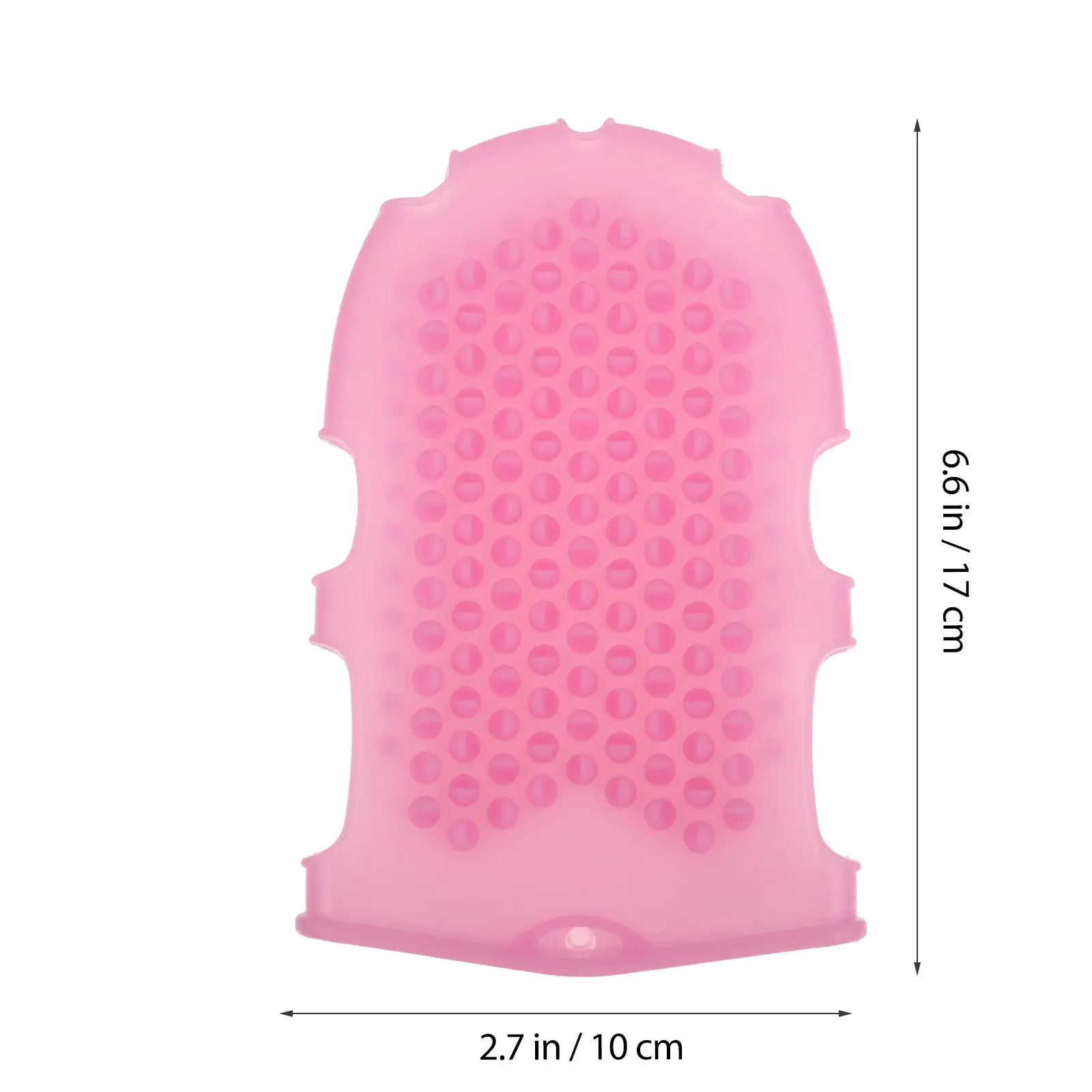 Silicone Body Scrubber 2 in 1 Dual Surface Exfoliating Shower Brush Ergonomic Grip Finger Insert Design Fast Foaming Dense