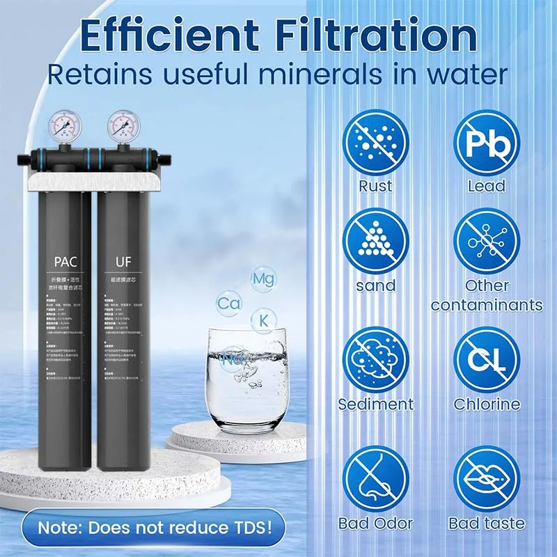 

Large Flow Whole House Commercial Water Filter Purifier System home use direct drinking water filter Removes Chlorine,Sediment