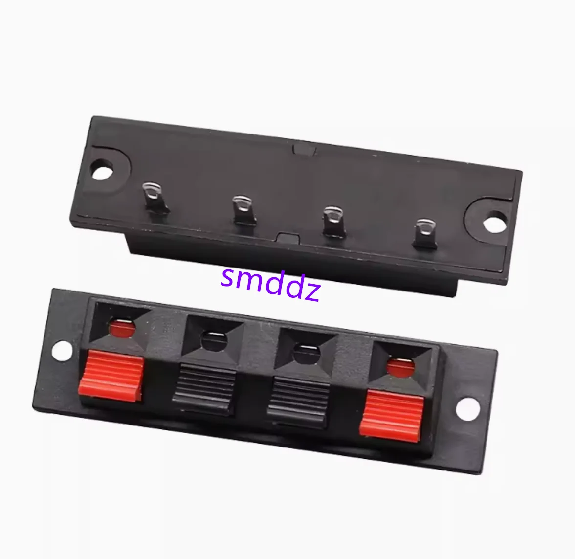 20pcs / 4-digit speaker terminal WP4-9B wire clamp single row 4P spring wire socket four pin straight insertion test clamp