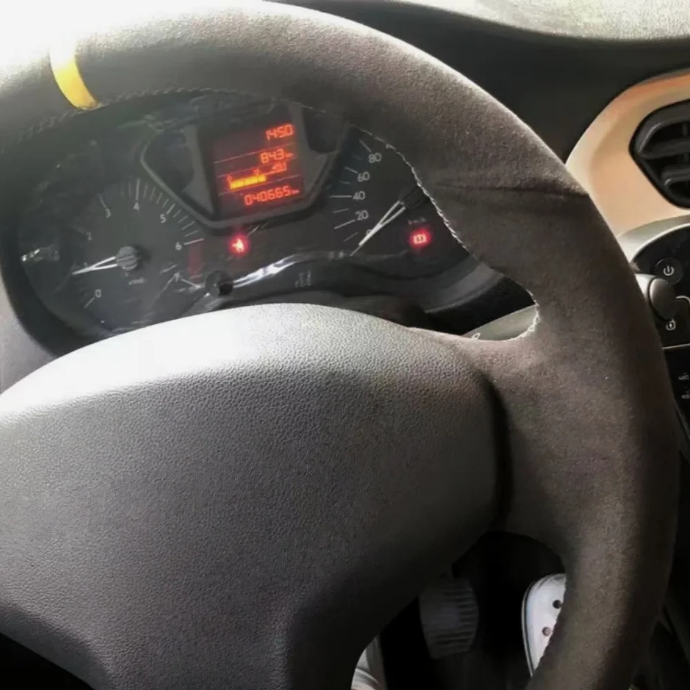 مخصص عجلة توجيه سيارة جديلة غطاء 100% صالح لسيتروين Elysee C-Elysee جديد Elysee بيجو 301 منتجات السيارات توجيه التفاف #2