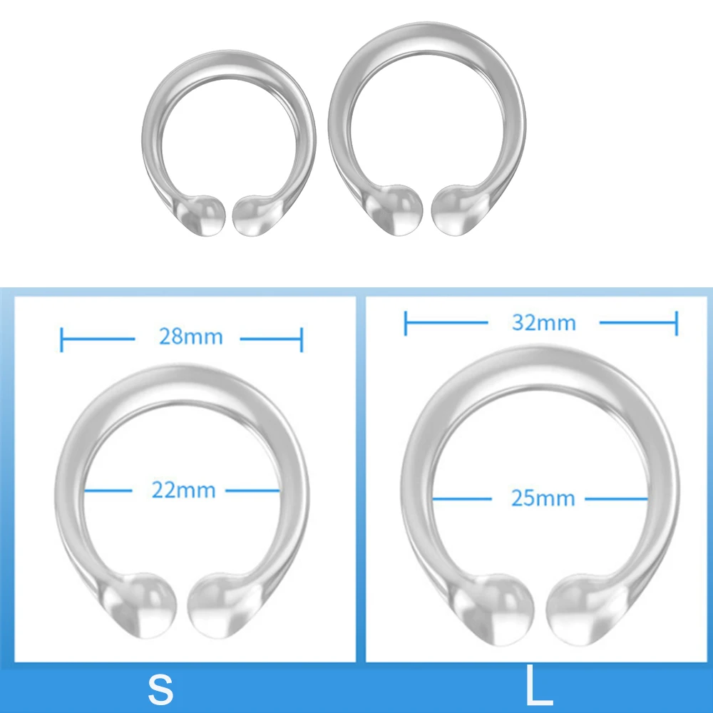 2 PCS Cock Ring Penis Foreskin Ring Sex Toys For Men Delay Ejaculation Cockring Penis Locker Scrotum Sleeve Intimate Goods