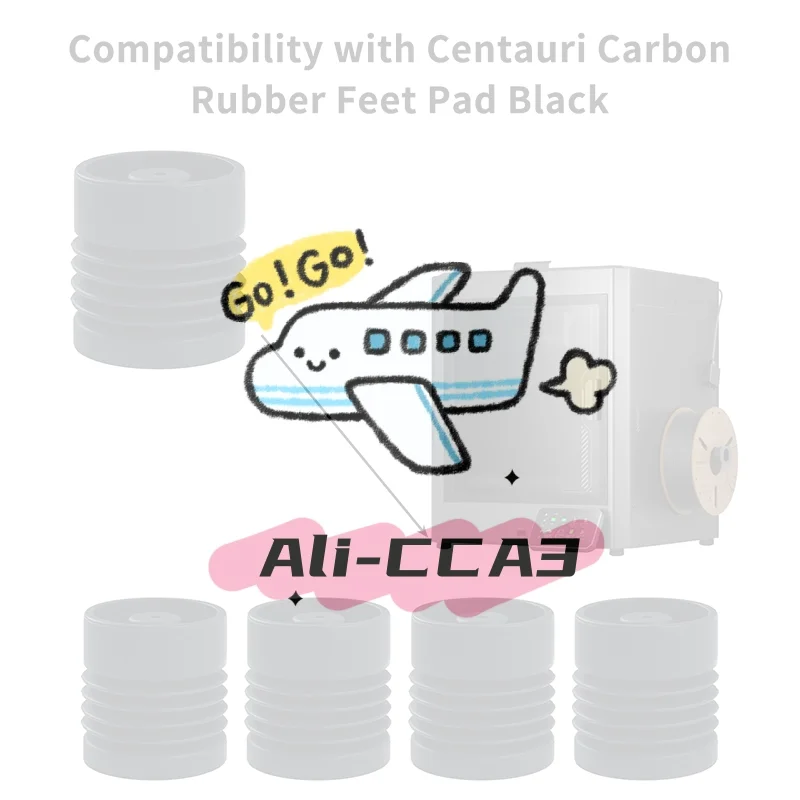 

1/4Pcs Anti-Vibration Feet For Elegoo Centauri Carbon 3D Printer Soft And Elastic Feet 3D Printer Replacement Parts