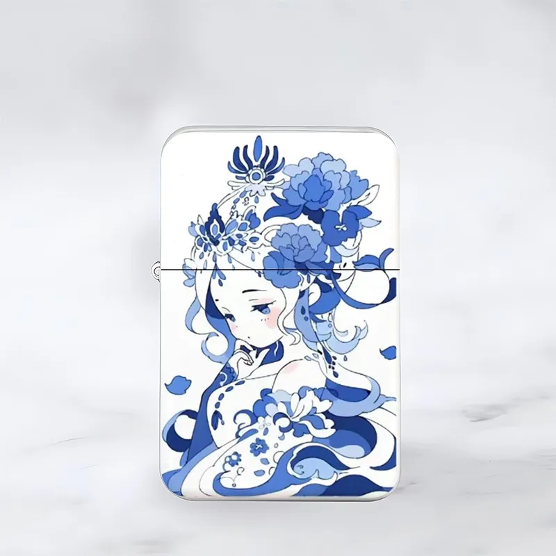 Blue and White Porcelain Dragon Old Kerosene Lighter, Personalized Gift, Limited Edition, Chinese Style, Year of the Loong, 2024