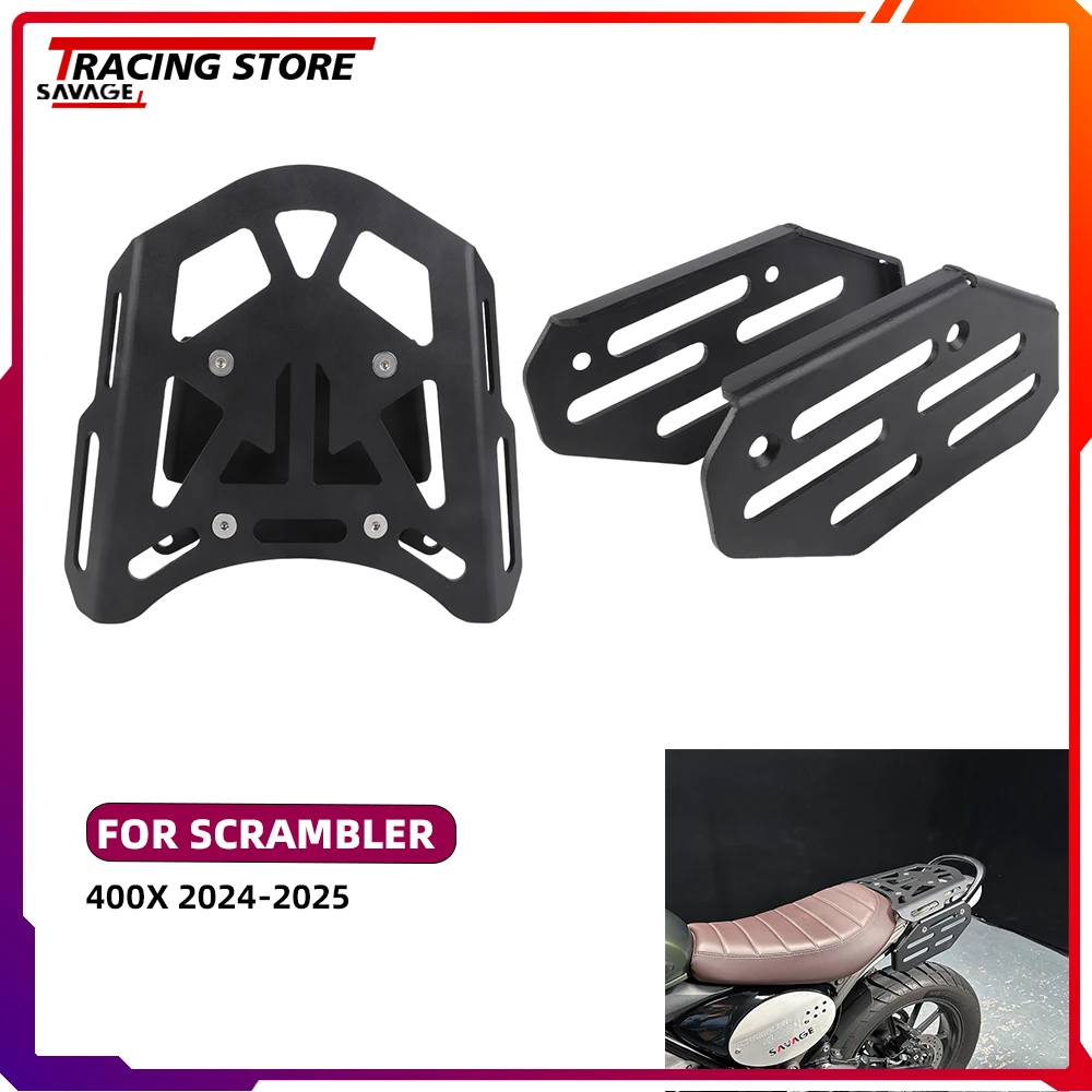

2025 Rear Luggage Rack Top Carrier Box Holder For Scrambler 400X Luggage Rack Side Bags Saddlebag Support Mounting Bracket 400X
