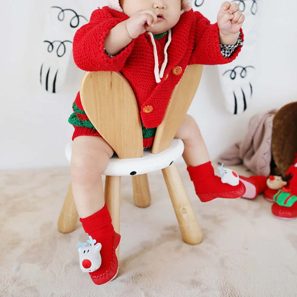 

1Pair Christmas Baby Socks Warm Comfortable Floor Socks for Kids Soft Sole Anti-Skid Warm Kid Sock Cartoon Footwear