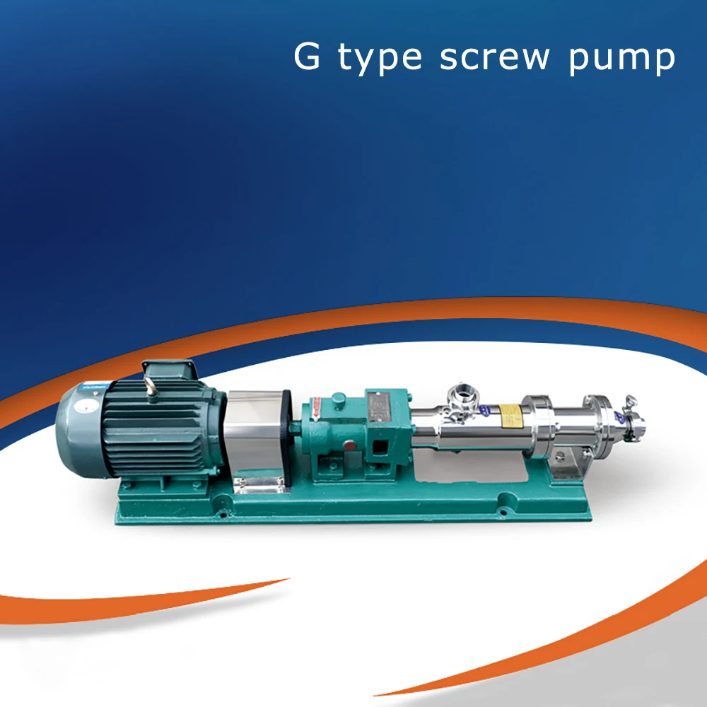 380V Stainless steel screw pump thick slurry pump honey sauce rice syrup transfer pump sludge single screw pump