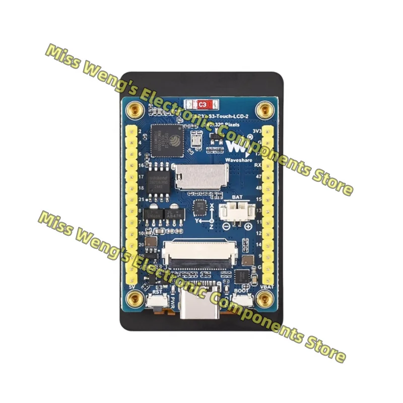 ESP32-S3-Touch-LCD-2 ,Dual core development board with 2-inch display screen and camera module, WiFi, Bluetooth, Arduino