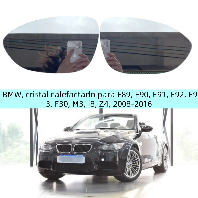 

Espejo retrovisor izquierdo y derecho para BMW, cristal calefactado para E89, E90, E91, E92, E93, F30, M3, I8, Z4, 2008-2016