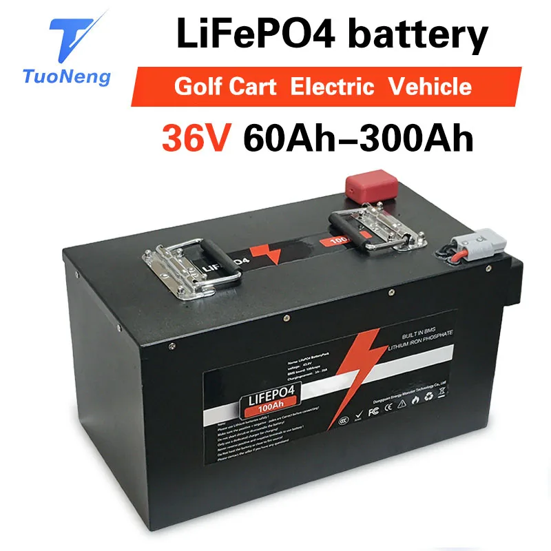 

36V 60AH 80AH 100AH 120AH 150Ah 200AH 300ah LifePo4 Литиевая батарея, тележка для гольфа, электромобиль RV для кемпинга на открытом воздухе + зарядное устройство