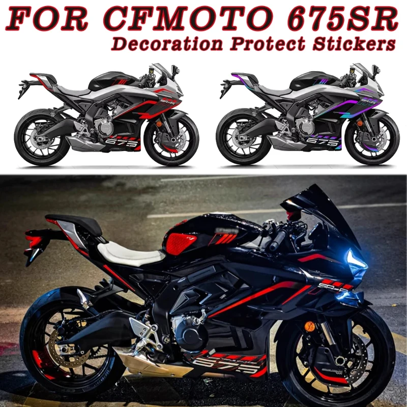 For CFMOTO 675SR 675SRR 675SR-R 675 SR Motorcycle Full Body Sticker Graphics kit Sticker Decals Decoration Protect Stickers