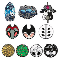 Hollow Knight Keychain Enamel Brooch Cool Character Pins Backpacks Clothing Hats Lapel Badges Fashion Jewelry Accessories Gifts