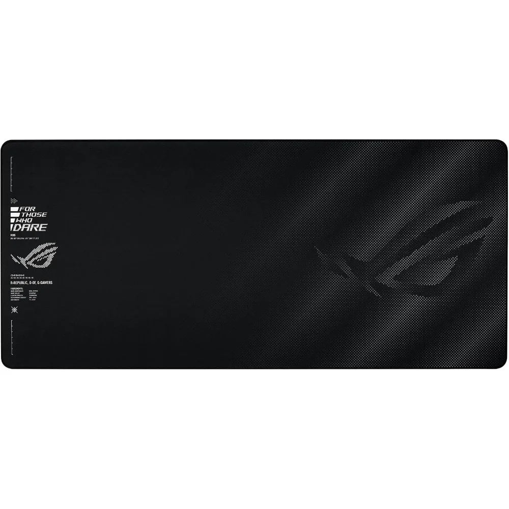 Gaming Mouse Pad  XL Size, Enhanced Cooling Fabric, Superior Smoothness, Durable Stitching, Anti-Slip Base - Black