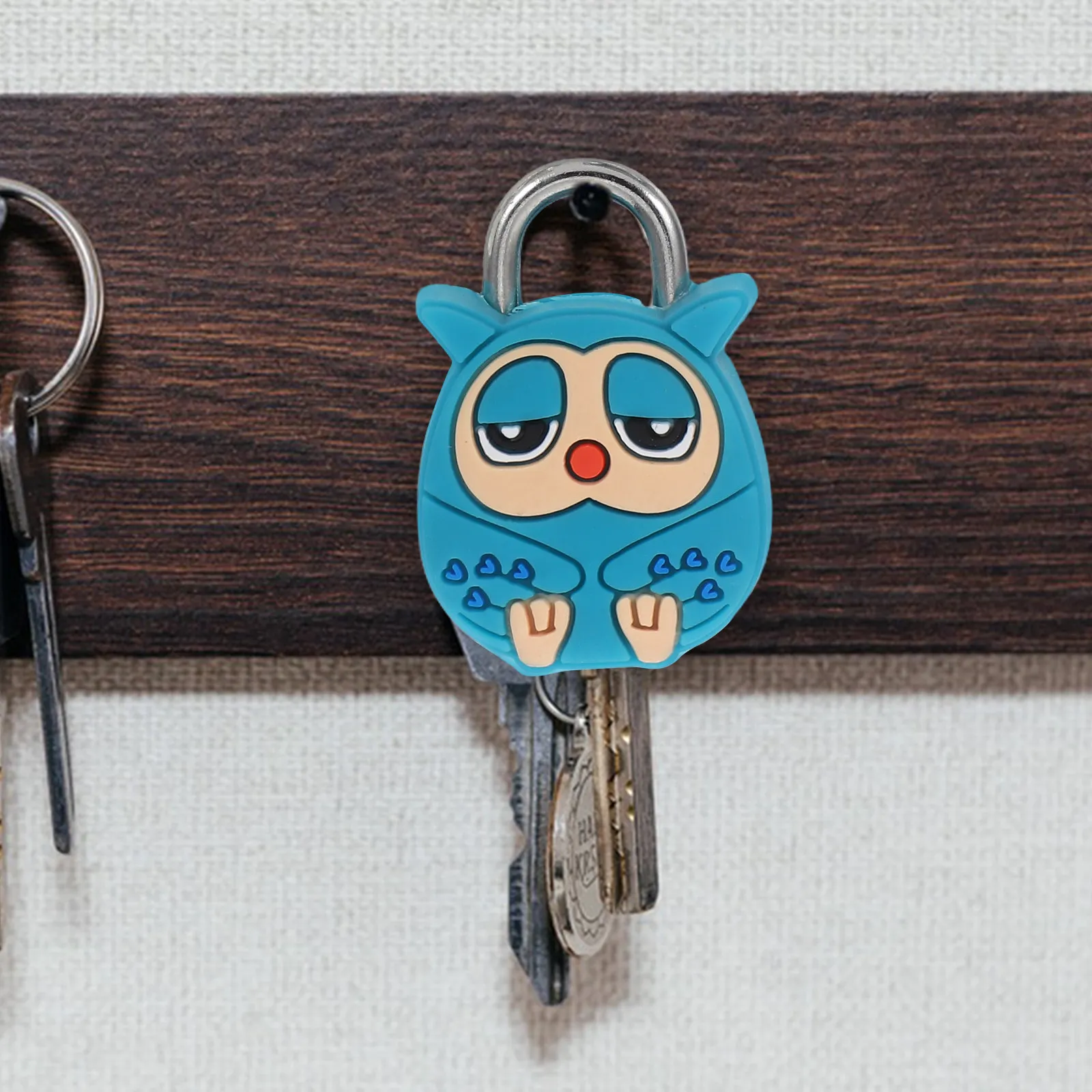 3Pcs Mini Locks Adorable Animal Print Strong Metal for Cabinet Drawer Toolbox Notebook Travel Bag Kids Safety Decorative Lock