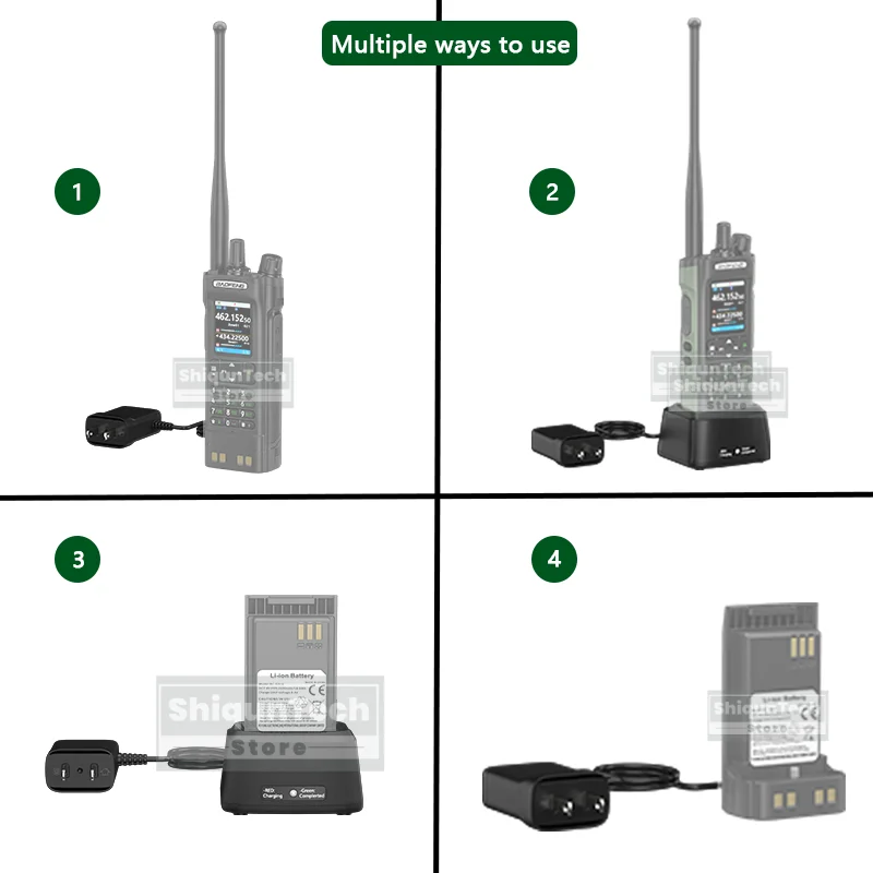 1/2PCS Baofeng DM-32 Walkie Talkie Charger Base Original UV32 Desktop Charger TC-UV32 Chargers with AC Power Adapter EU/US/UK/AU