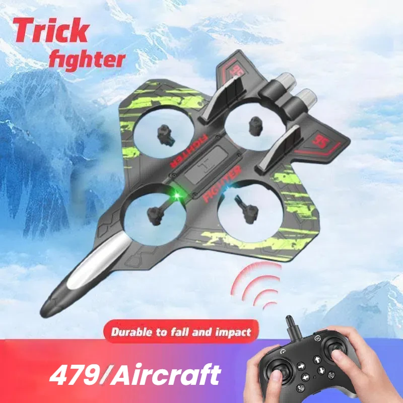 

479 Radio-Controlled Aircraft 2.4G Gravity Remote Control Fighter EPP Foam Glide Model Drone Children's Toy Gift