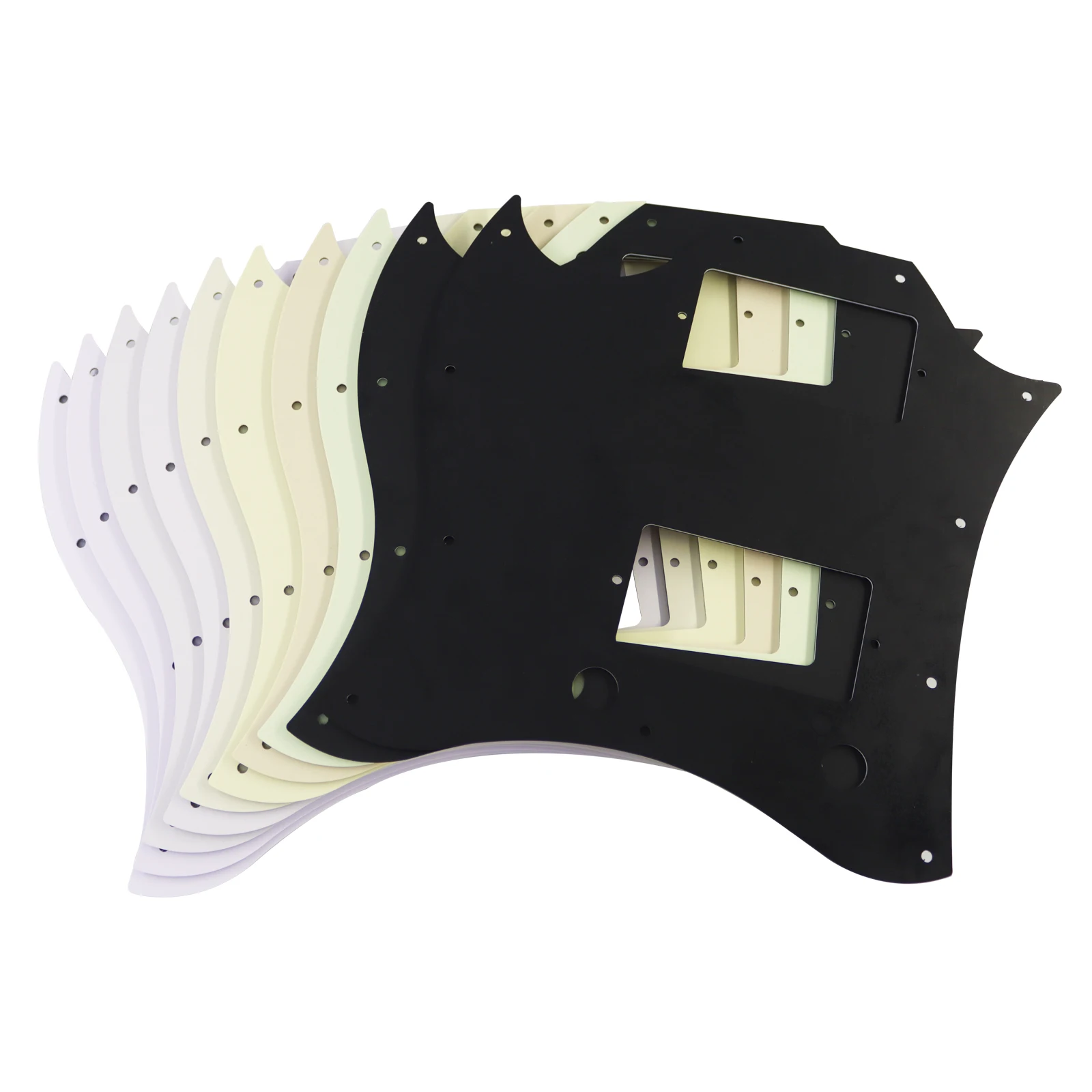 PHRILAM Guitar Scratch Plate Full Face Compatible with SG Standard Style Guitar Pickguard, Equipped with Installation Screws,