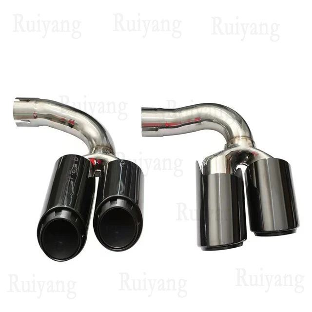 2018-2024年式カイエンクーペ9Y0用排気管テールパイプスポーツエキゾーストデュアルアウトレットから4アウトレットへ