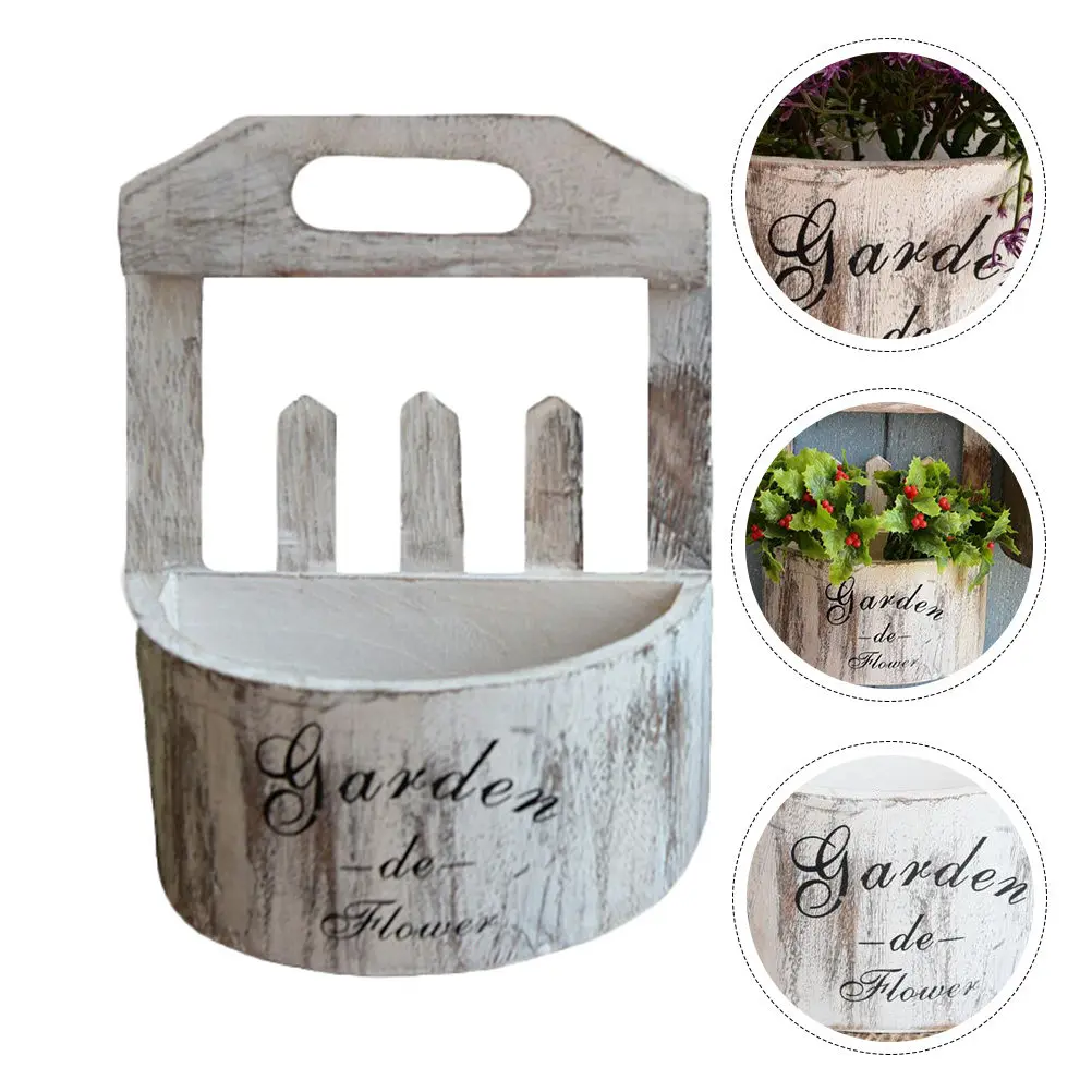 

Настенная декоративная подставка из ротанга в случайном цвете, подходит для офиса, гостиной, сада, в стиле кашпо для цветов.