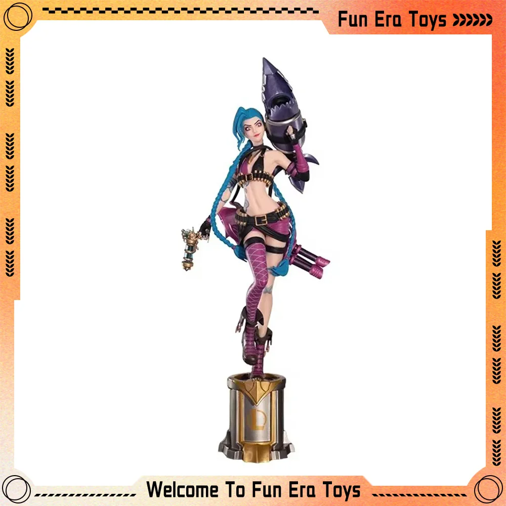 뉴 리그 레전드 징크스 피규어, 3D 펜, GK 애니메이션 피규어, 커스텀 공식 정통 게임 주변 장식, 장식 선물 장난감