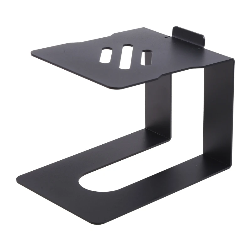 Metal Desktop Speaker Stand Anti-vibration Tabletop Holder Bracket In-cline Design Rack for Better Audio Experience K1KF