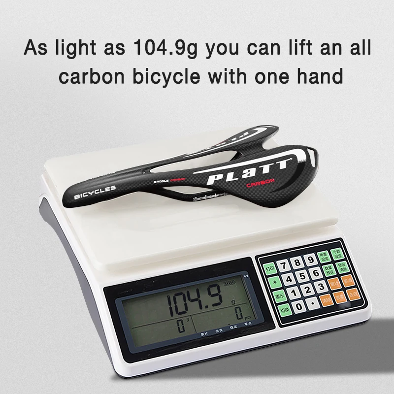 3K Vollcarbon-Fahrradsattel, ultraleicht, MTB-Rennradsitz, 270x143mm, matt/glänzend – Detail 8