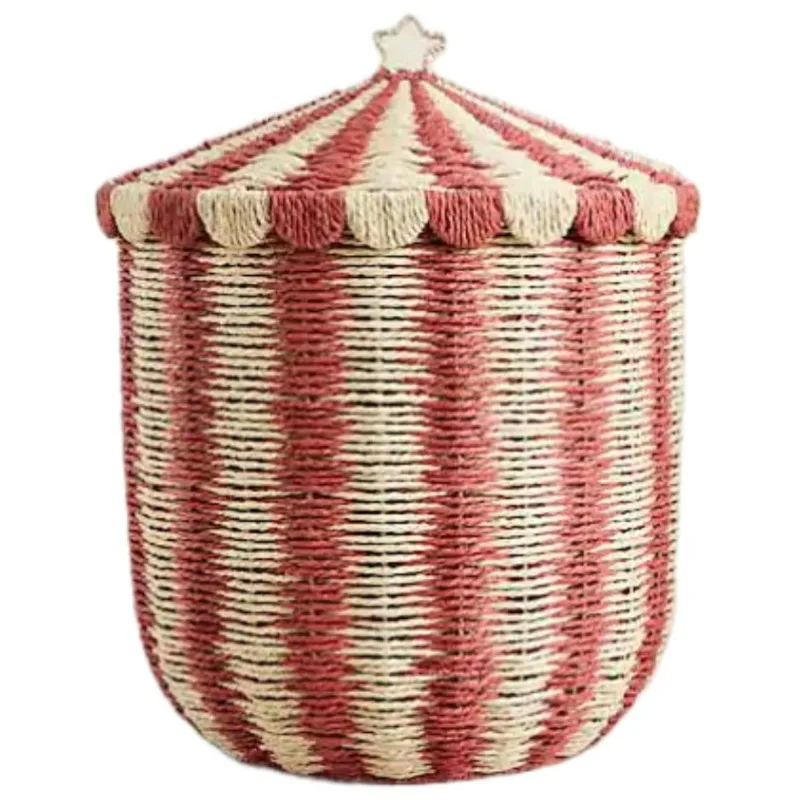 Woven storage basket, storage basket decoration, home dirty clothes and sundries storage basket