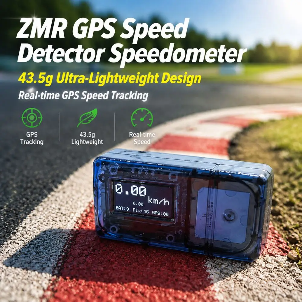 ZMR GPS Speed Meter High Precision Speedometer with Built-in LiPo Battery for RC Airplane, FPV Drone, and RC Car Models