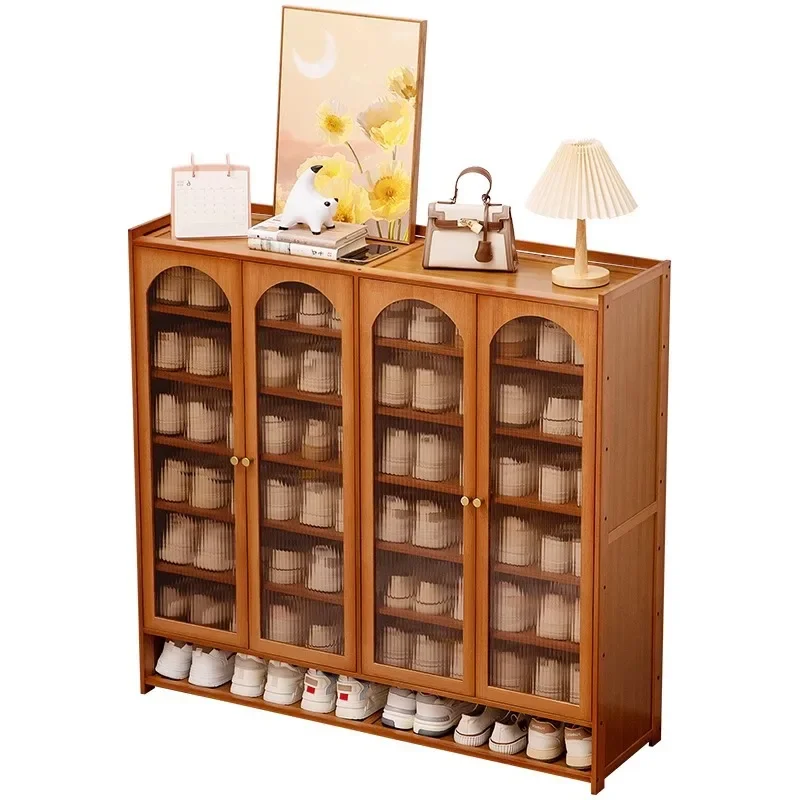 

shoe cabinet, wooden dormitory, covering a small area, multi-layer dust-proof entry door at the door, shoe rack, storage rack