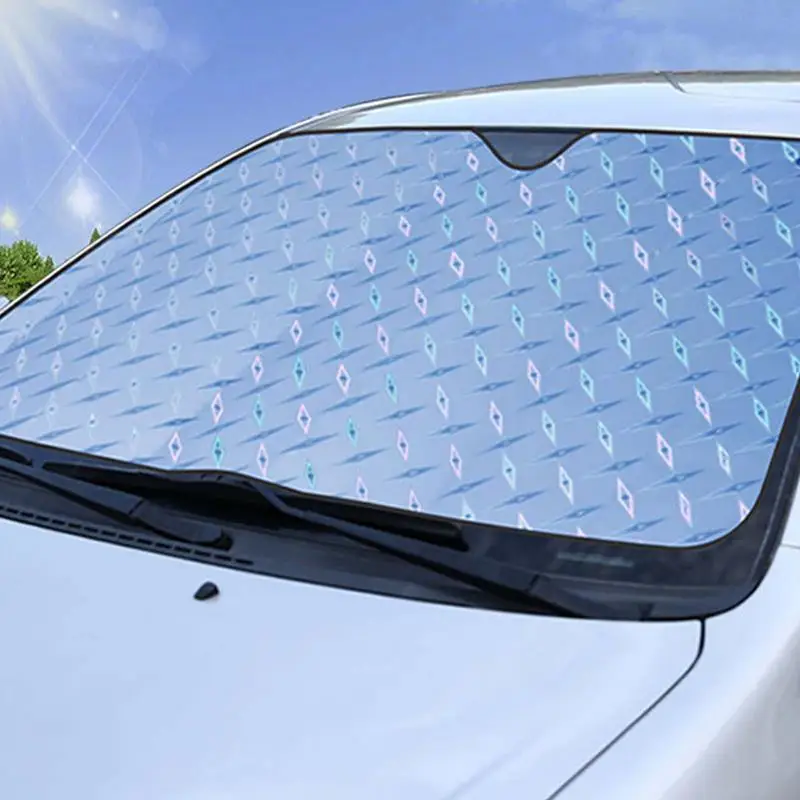 Car Sun Shade Windshield Cover Accordion Folding Car Shade Front Windshield Sun Shade 5Layer Material Auto Wind Shield Sun Shade