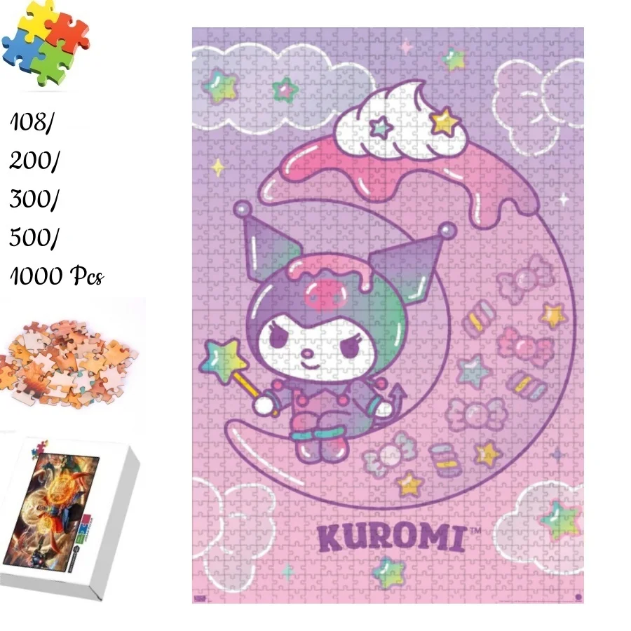 

Sanrio Puzzle Game Kimono Tangram Game for Children Multiple Size 108/200/300/500/1000 Pieces Jigsaw Wooden Puzzles