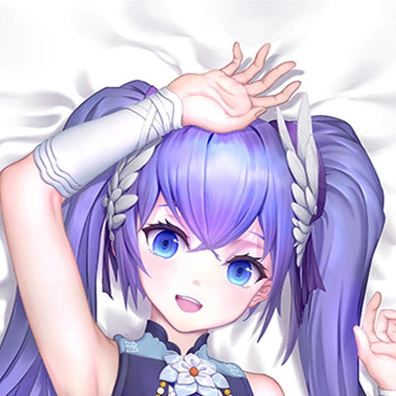 

Dakimakura Anime Pillow Cover Keqing Double Sided Print 2Way Cushion Cover Xmas Gifts