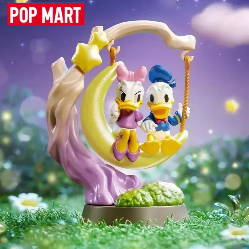 Pop mart mickey amigos o maravilhoso sonho série anime figura de ação acho saco ornamento estatuetas presente menina bonecas desktop