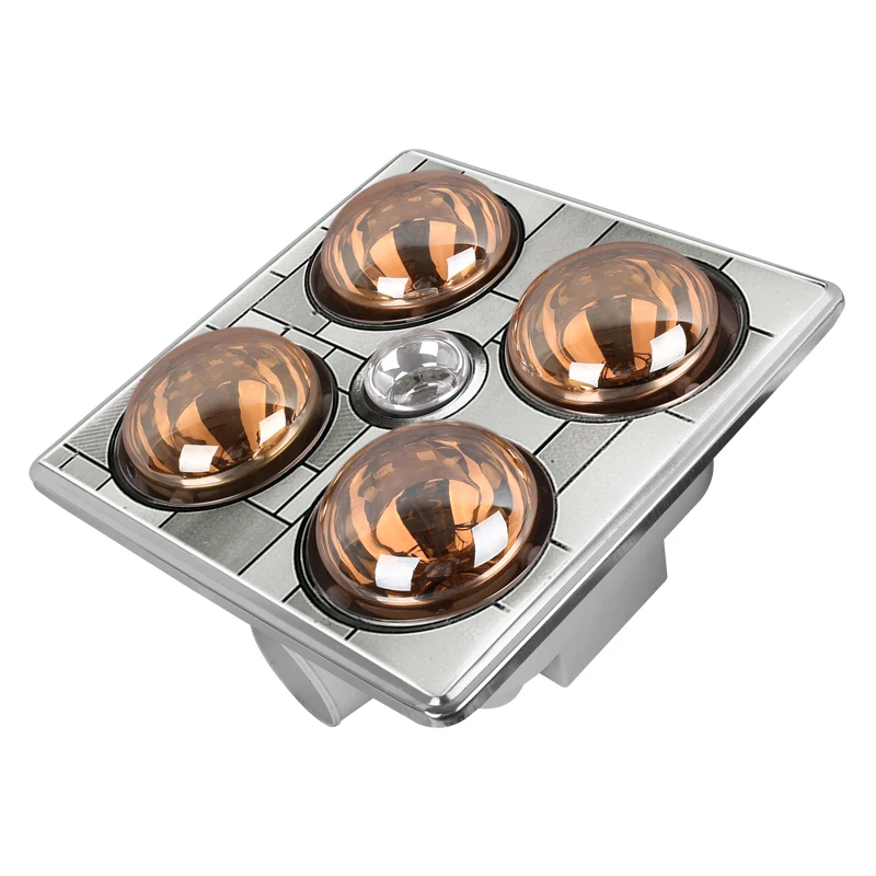 سخان الحمام الرئيسي مع تهوية ومصباح ضوء LED 275 واط * 4 سقف سخان الحمام يوبا سخان كهربائي 300*300 مللي متر